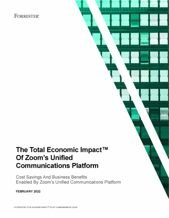 Immagine del whitepaper: Zoom: uno studio calcola il Total Economic Impact della piattaforma di unified communication