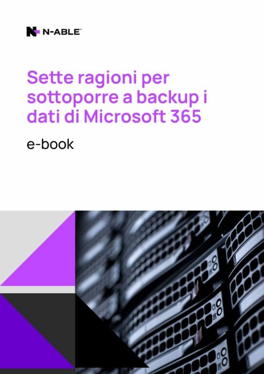 Immagine del whitepaper: Sette ragioni per sottoporre a backup i dati di Microsoft 365: una guida per i MSP