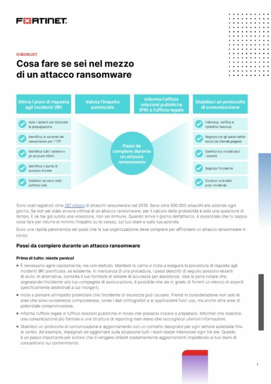 Immagine del whitepaper: Tutto quello che devi fare se sei nel mezzo di un attacco ransomware: la check-list completa