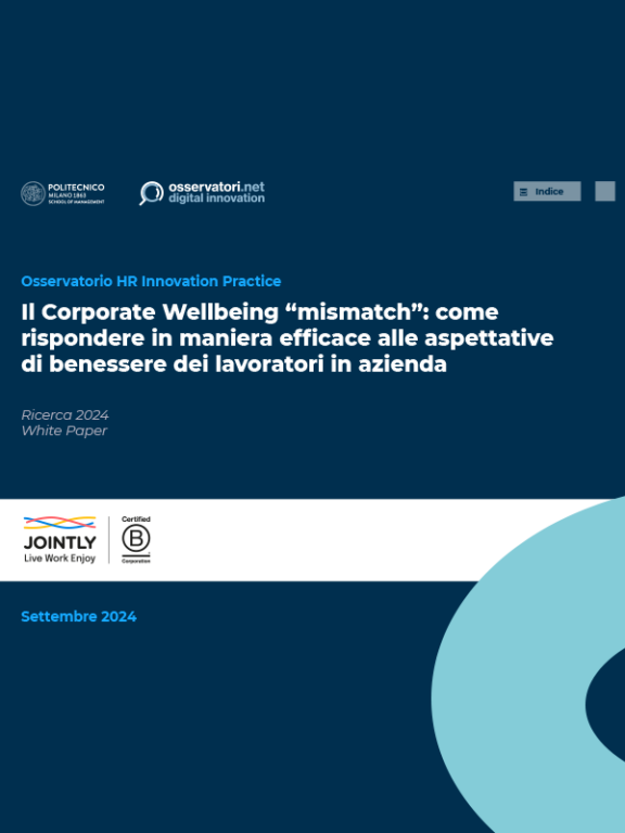 Immagine del whitepaper: Il Corporate Wellbeing “mismatch”: come rispondere in maniera efficace alle aspettative di benessere dei lavoratori in azienda